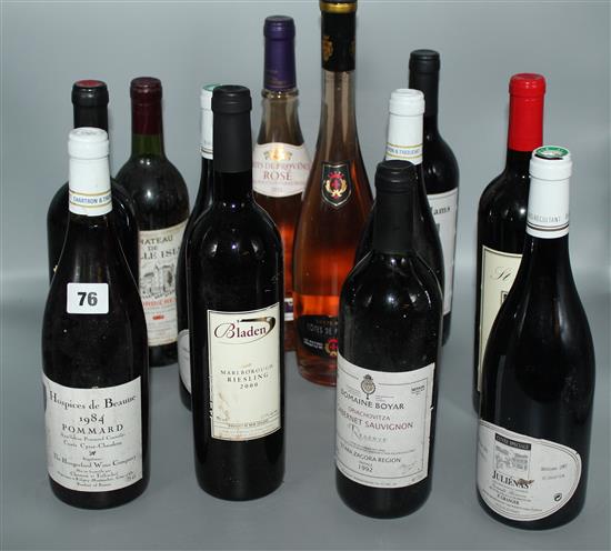 10 x mixed red wines and 2 x rose wines.